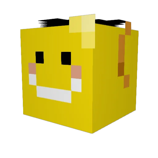 Scupetyscup Minecraft avatar head, 3D render