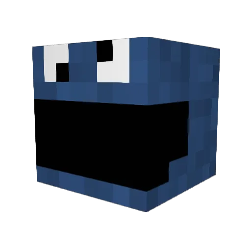 Scupnum Minecraft avatar head, 3D render