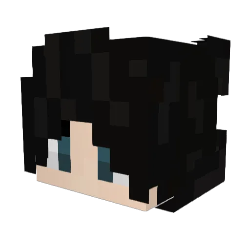 Scuria Minecraft avatar head, 3D render