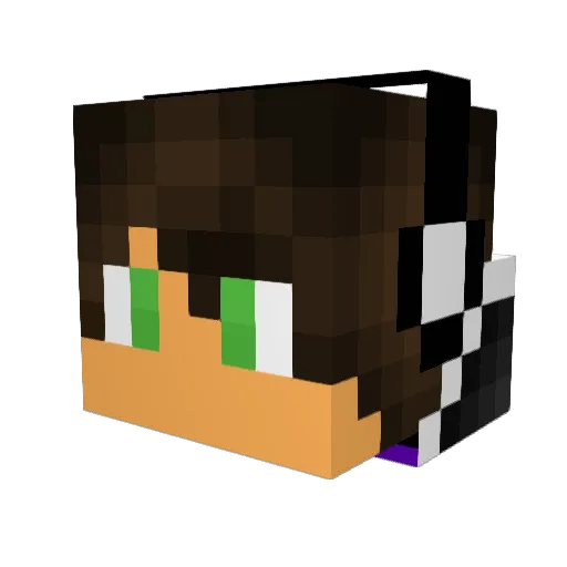 Scuribas Minecraft avatar head, 3D render