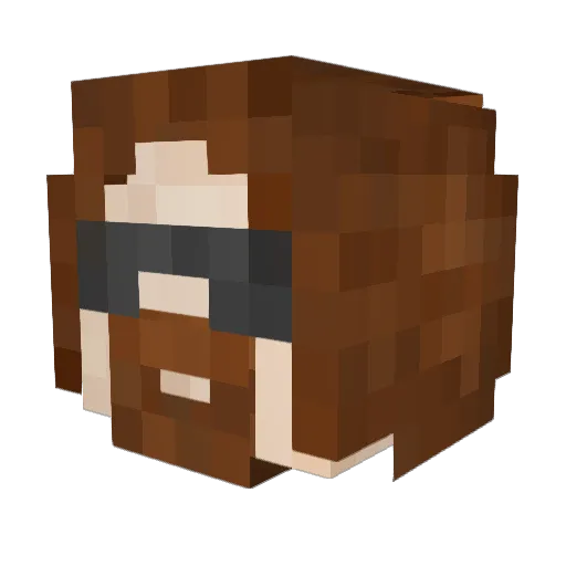Scurvage Minecraft avatar head, 3D render