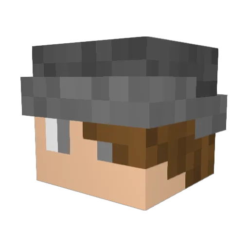 Scurvy_BT Minecraft avatar head, 3D render