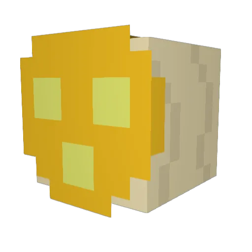 Scutlet_ Minecraft avatar head, 3D render