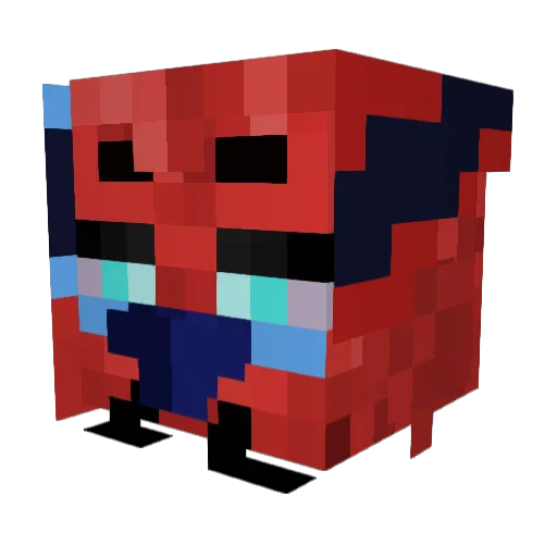 Scutling Minecraft avatar head, 3D render