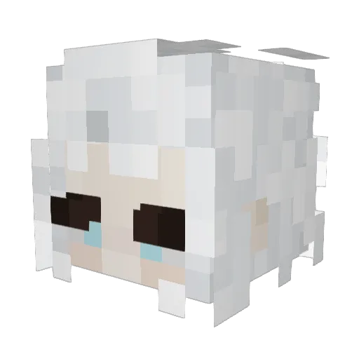 Scutoxx Minecraft avatar head, 3D render