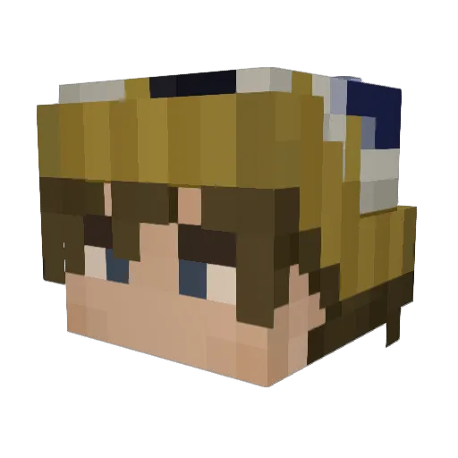 ScuttleNut Minecraft avatar head, 3D render