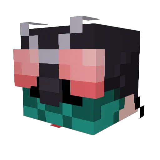 Scuttleboy Minecraft avatar head, 3D render