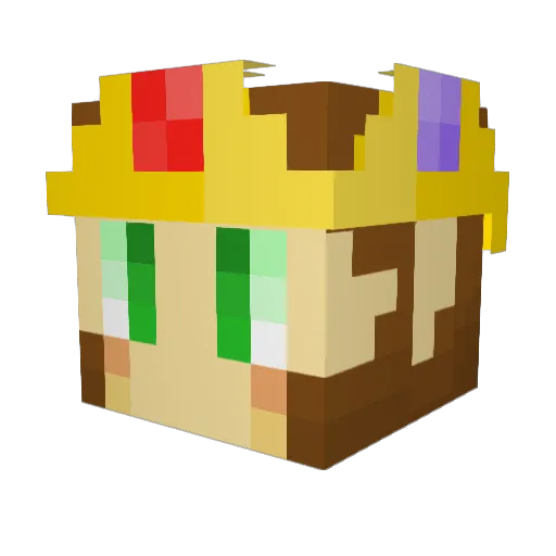 Scuzster Minecraft avatar head, 3D render