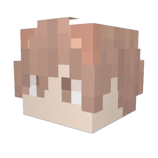 Scvb1 Minecraft avatar head, 3D render