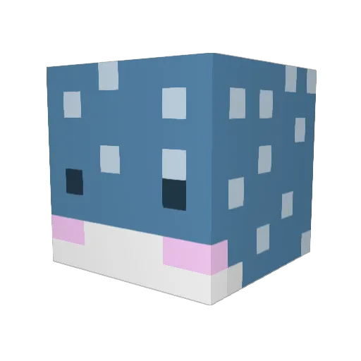 Scydid Minecraft avatar head, 3D render