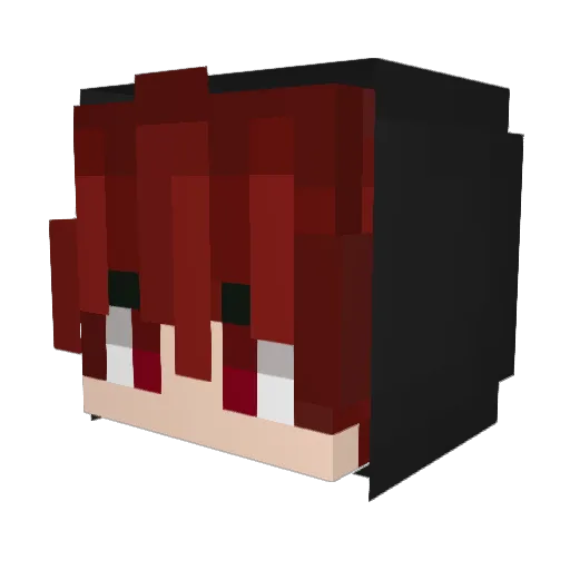 Scylin232 Minecraft avatar head, 3D render