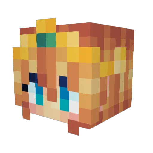 Scylla0105 Minecraft avatar head, 3D render