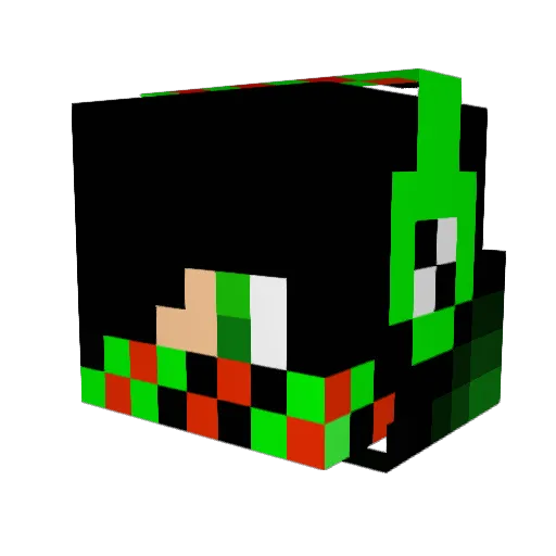 Scylla68 Minecraft avatar head, 3D render