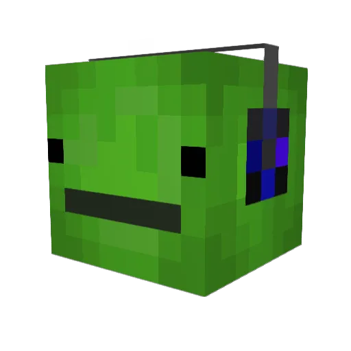 Scylla6 Minecraft avatar head, 3D render