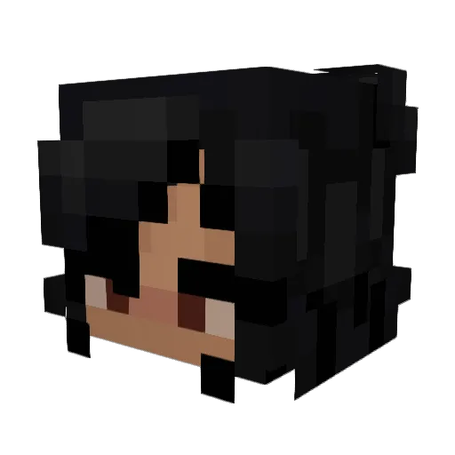 ScyllaMerShark Minecraft avatar head, 3D render