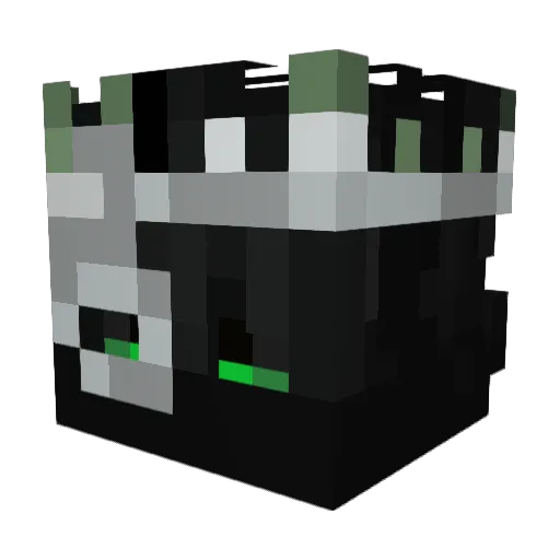 Scyphix Minecraft avatar head, 3D render