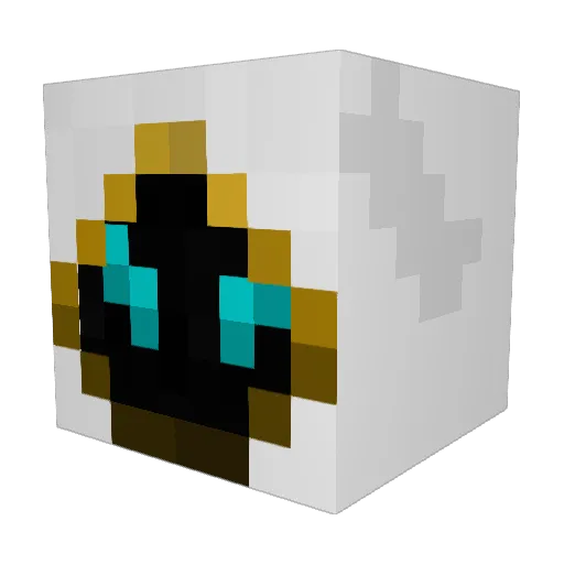 Scytero Minecraft avatar head, 3D render