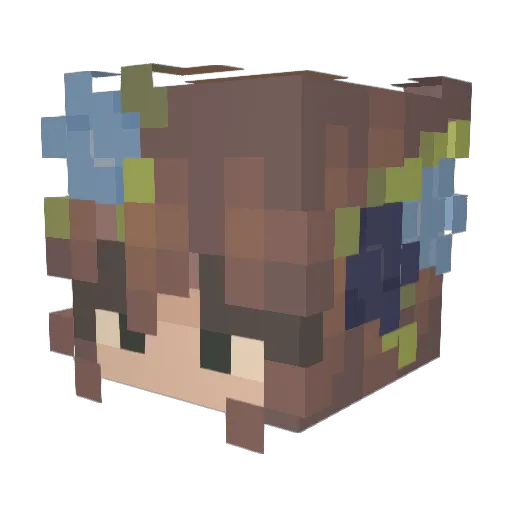 ScytheLotua Minecraft avatar head, 3D render