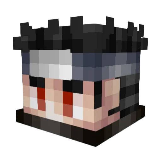 ScytheRogue Minecraft avatar head, 3D render