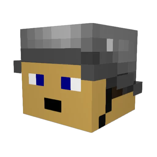 ScythianUnborne Minecraft avatar head, 3D render