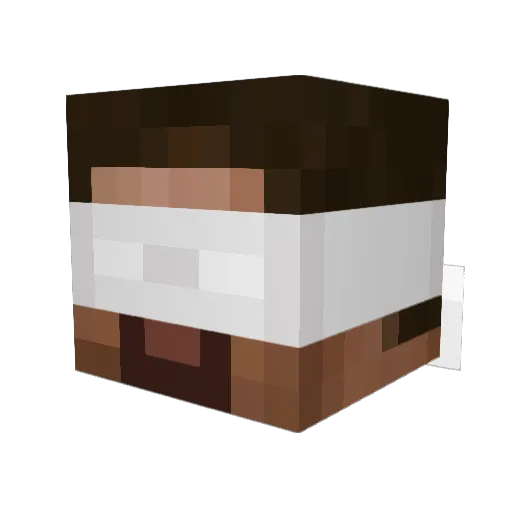 Scythians Minecraft avatar head, 3D render