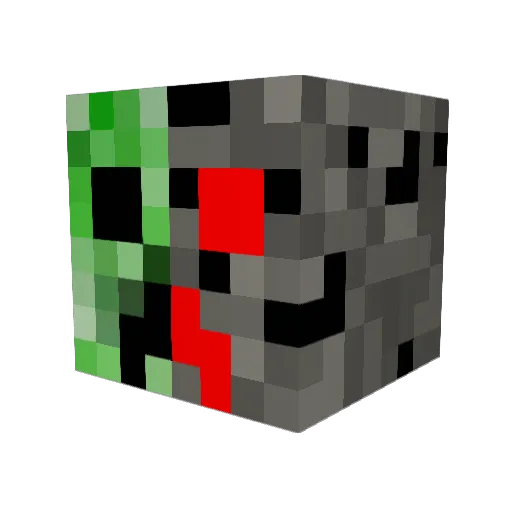 Scytic Minecraft avatar head, 3D render