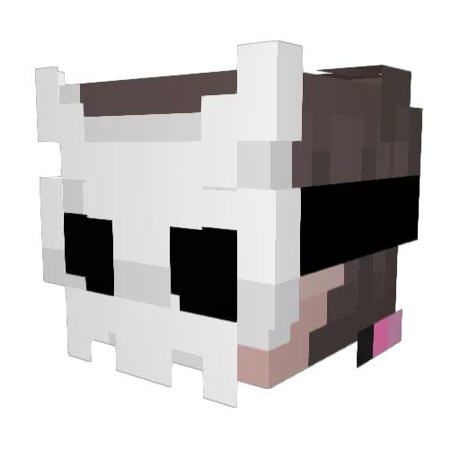 Sda7_x Minecraft avatar head, 3D render
