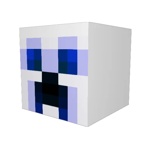 Sdarla Minecraft avatar head, 3D render