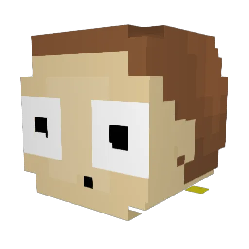 Sdiftc Minecraft avatar head, 3D render