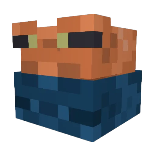 Sdiggik Minecraft avatar head, 3D render