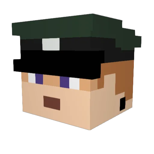 Sdkfz252 Minecraft avatar head, 3D render