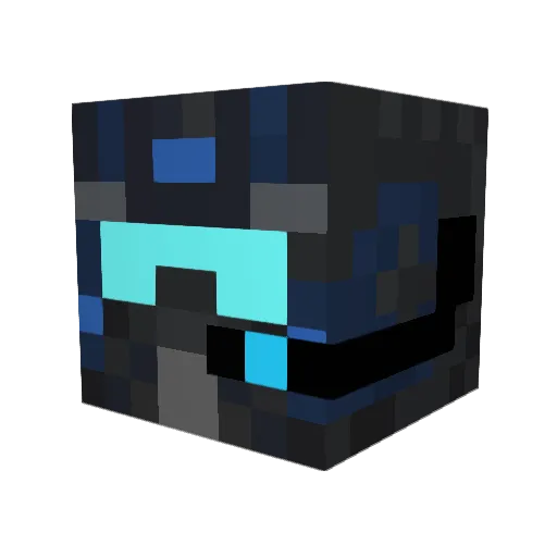 Sdrockcab Minecraft avatar head, 3D render