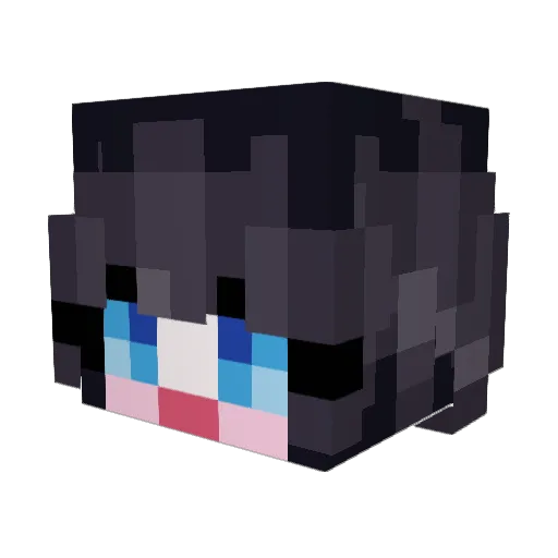 Se2lya Minecraft avatar head, 3D render