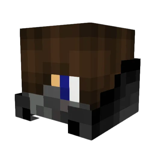 Se7en2001 Minecraft avatar head, 3D render
