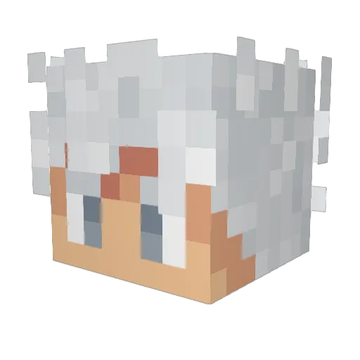 Se7enTube Minecraft avatar head, 3D render