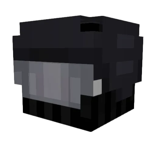 SeCPlus Minecraft avatar head, 3D render