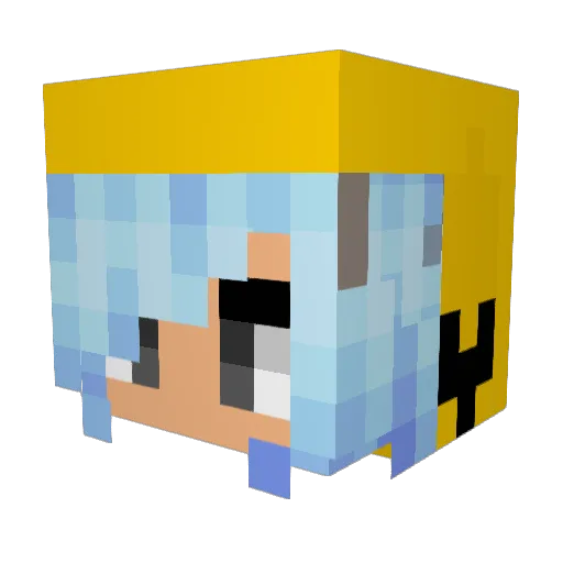 SeD_Rolex Minecraft avatar head, 3D render
