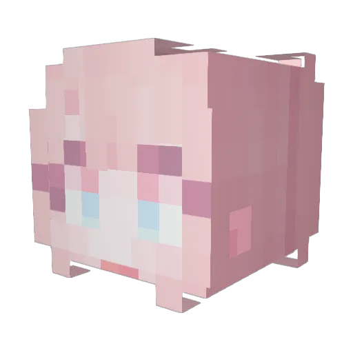 SeDaYul Minecraft avatar head, 3D render
