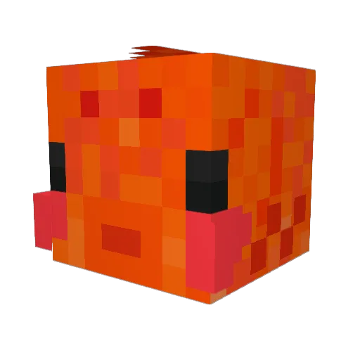 SeF0902 Minecraft avatar head, 3D render