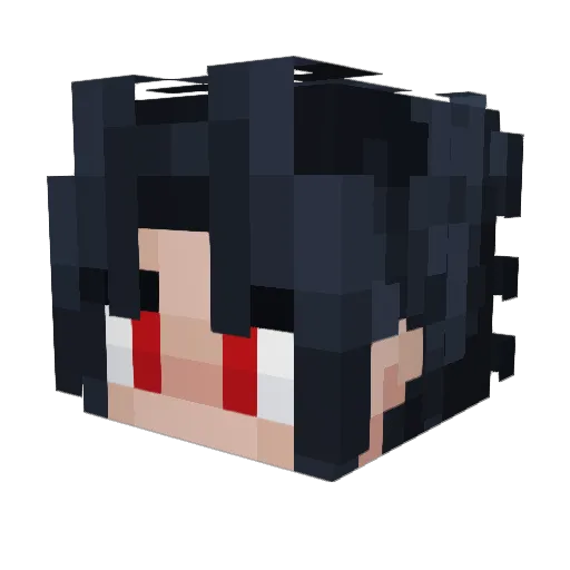 SeKey Minecraft avatar head, 3D render