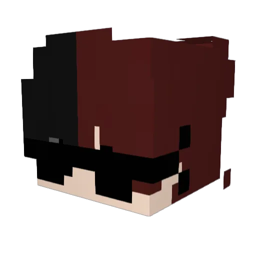 SeKoow Minecraft avatar head, 3D render