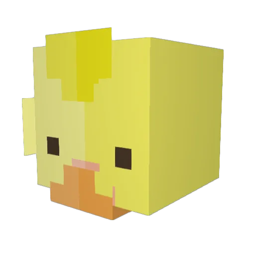 SeNoXo Minecraft avatar head, 3D render
