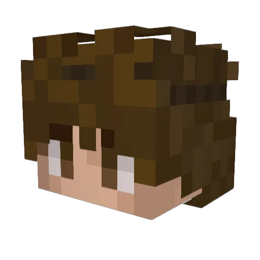 SeRNsAsh Minecraft avatar head, 3D render