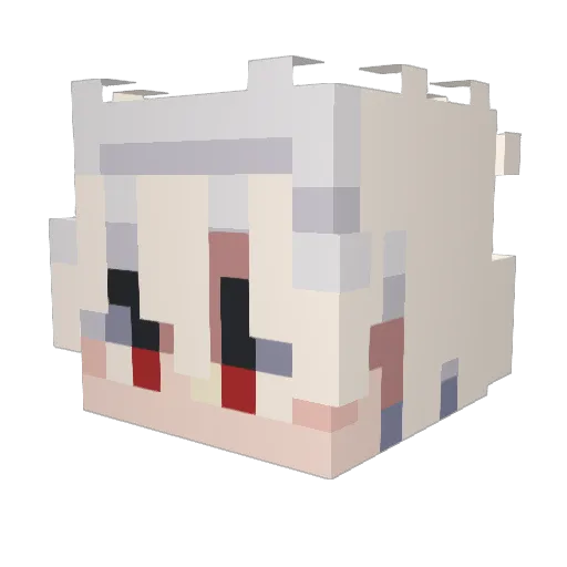 SeRealShadow Minecraft avatar head, 3D render