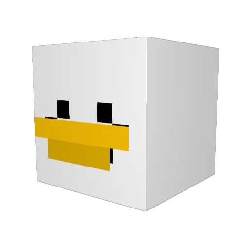 SeRellia Minecraft avatar head, 3D render