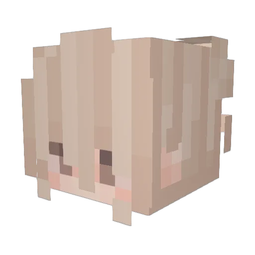 SeRi_yeah Minecraft avatar head, 3D render