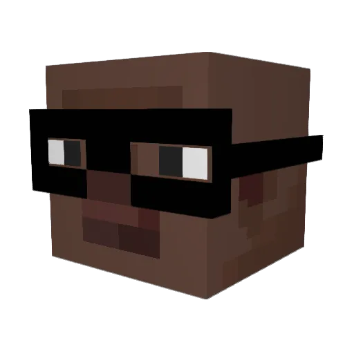 SeRilu2zx Minecraft avatar head, 3D render