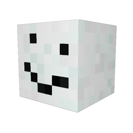 SeVizion Minecraft avatar head, 3D render