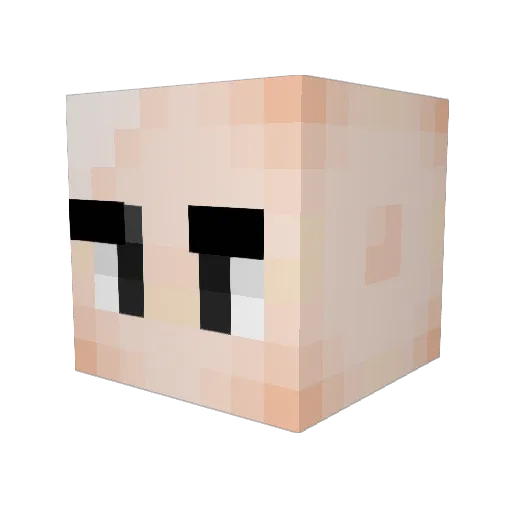 SeVrOxX Minecraft avatar head, 3D render