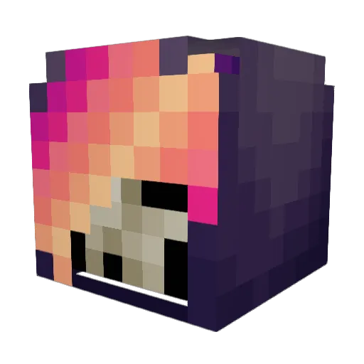 SeYaSse Minecraft avatar head, 3D render